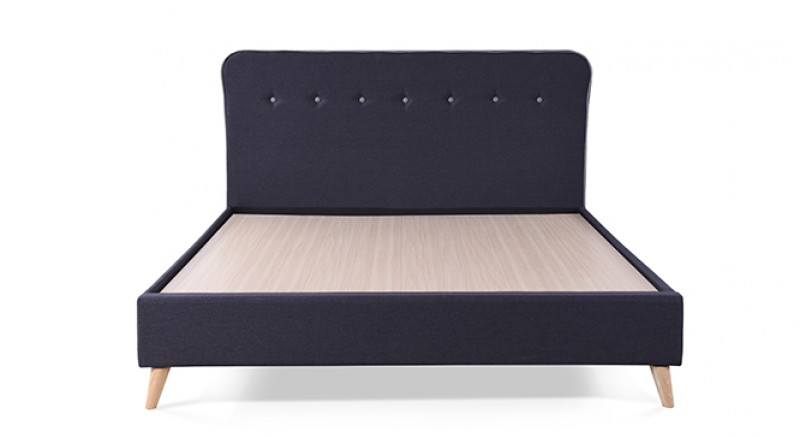 CARBON UPHOLSTERED BED Queen Size  